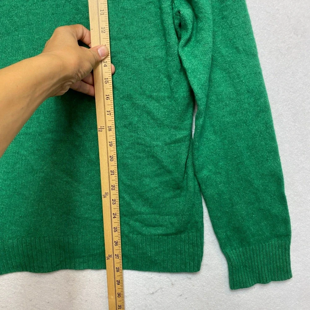 Banana Republic Sweater Mens XL Green Merino Wool Blend Crewneck Pullover